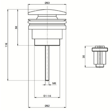 Донный клапан Aquame AQM7003BC